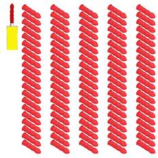 Caulk Cap, Red Caulk Cap Saver för Tätning och Konservering Av öppna Caulking Tube (förpackningar Om 100)
