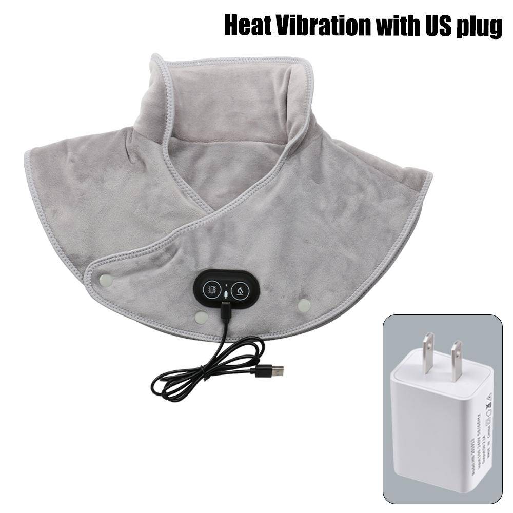 Electric Heating Shawl Heated Pad for Neck Shoulder Back Joint Muscle Soreness Relax Relieve Hot Compress Temperature Controller