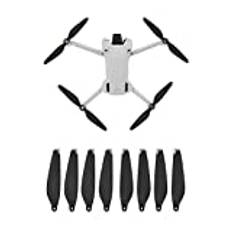 Kimyoaee Mini 3 Pro Propeller med lågt brus för DJI Mini 3 Pro Fly More Combo kamera drönare RC tillbehör reservrekvisita ersättning (silver)