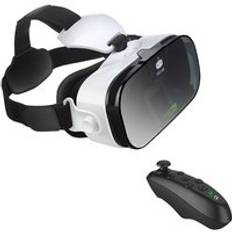 Fiit vr 3f 112 fov virtuell verklighet glasögon fjärrkontroll 3d android kartong vr 3d headset stereo hjälm låda för smartphones 4.7-6.4 - 3f med fjärrkontroll b
