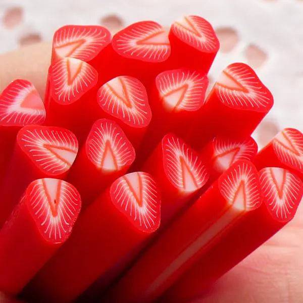 Polymerlera Miniatyr Deco Jumbo Fimo Skivor Jordgubbe 250 gram 200 gram