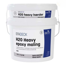 Efadeck H2O Heavy 2K Epoxy gulvmaling - Grå - 8 L
