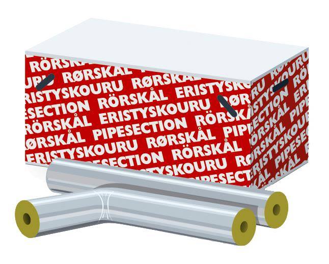 ROCKWOOL 92515 Rörskål 20 mm isolertjocklek, med tejp Ø: 60 mm