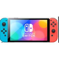 Nintendo Switch OLED 2021 | sort/rød/blå