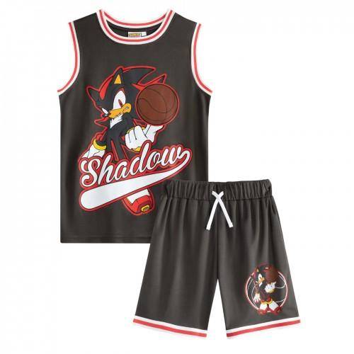 Sonic The Hedgehog Pojkar Shadow Basketbolls-kit 5-6 Years svart