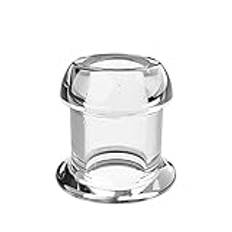 Analplugg Hollow Peeking Anal Beads Butt Plug med propp Expander Tunnel Transparent Anus Dilation Vuxen Gay(Transparent L)
