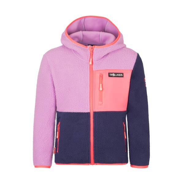 Trollkids Kid's Aurlandsfjord Jacket Fleecejacka Barn Storlek 92 Färg rosa