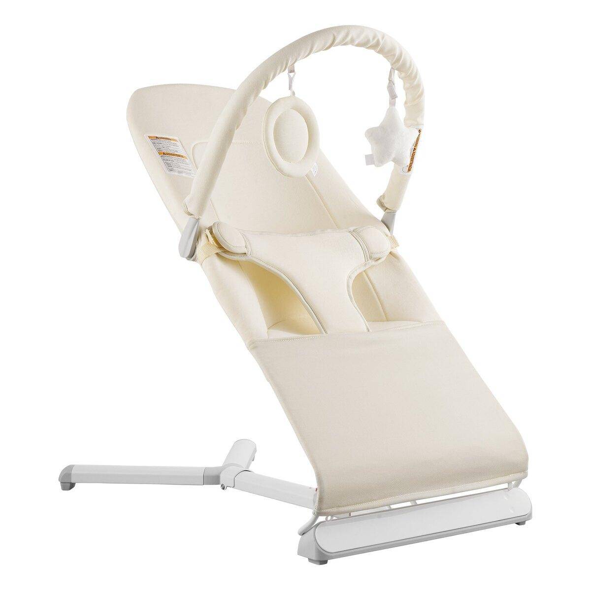 Baby Bouncer Folding Bouncer Seat Chair for Babies 0-9 Months with Toy Bar