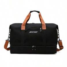 Gym Bag With Separate Shoe Compartment, Large Capacity Travel Duffel Bag For Workout, Commute, Outdoor Gear Storage - Multicolor - Black,Green,Khaki,Blue
