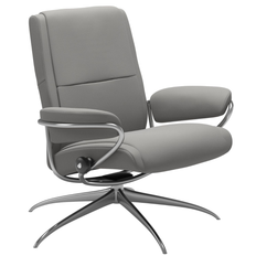 Fåtölj Stressless Paris Star Läder Paloma Silver Grey