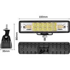 18w 30w 48w 54w 6 tums ledt arbetsbelysning 12v 24v ledstrålar 4 x 4 bil ledd bar offroad översvämningsfläck combo ljus för suv tillbehör lampa - 1 st 30w blixtljus