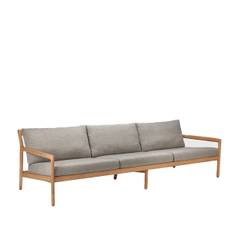 Ethnicraft Teak Jack Outdoor Sofa - 265cm - Mocha