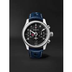 Bremont - MKII Jaguar Automatic Chronograph 43mm Stainless Steel and Leather Watch, Ref. No. J-MKII-BK-R-S - Men - Black