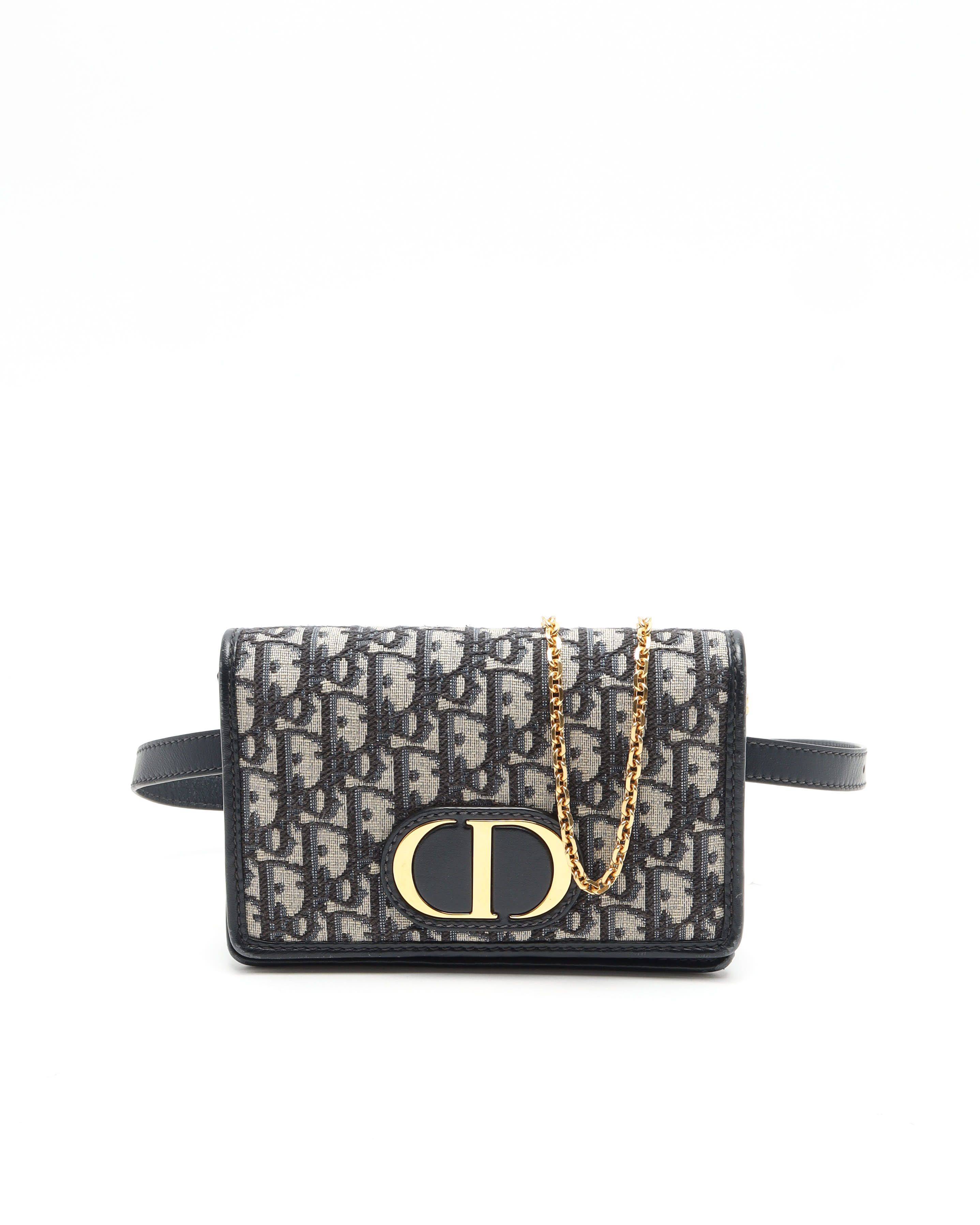 Christian Dior Oblique 30 Montaigne 2-in-1 Bag - Blue - One Size