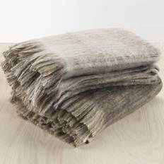 Prydnadspläd Borganäs of Sweden Melerad Beige