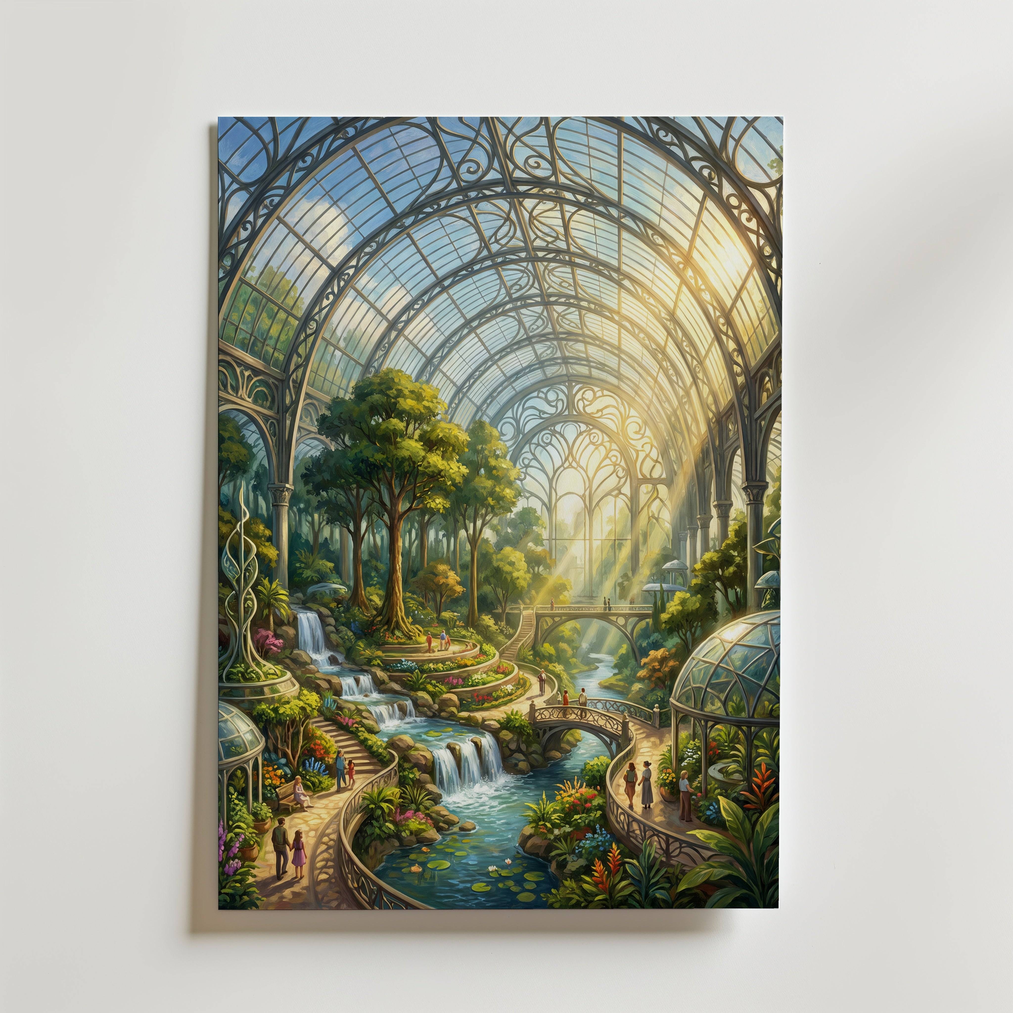 Glass Garden Poster - Fine Art Poster 50x70 cm Utan passepartout