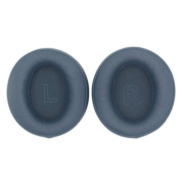 Reservöronkuddar i proteinläder, 2-pack, kompatibla med Anker Soundcore Life Q35, mjuka öronkuddar Blue