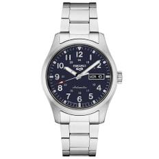 SEIKO Automatic Watch - 5 Sports - Day/Date Calendar, LumiBrite Hands and Markers, Rotating Bezel, Blue - SRPG29
