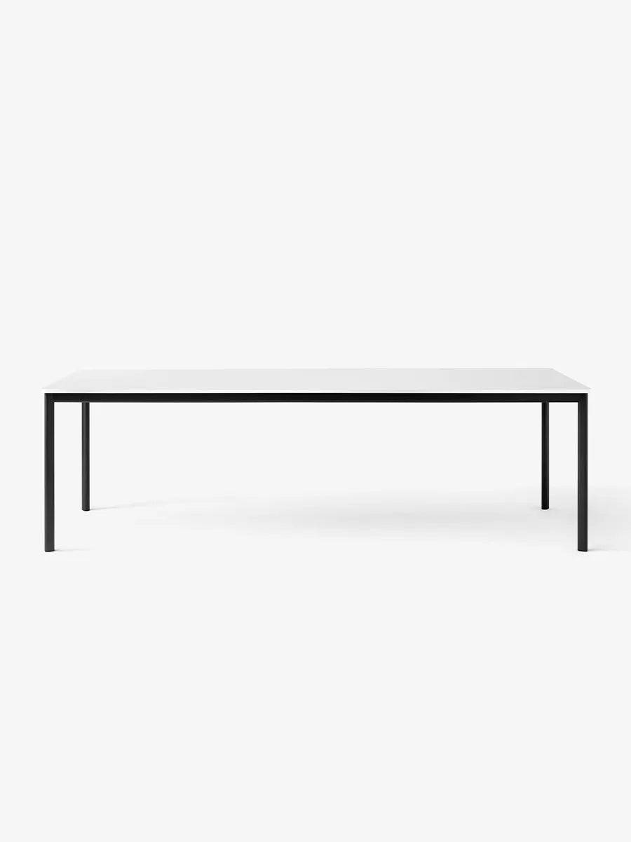 Drip Bord, sort laminat bordplade, 3 m, sort aluminium stel fra &Tradition L: 251-300 x W: 120 x H: 74 cm / Black Aluminium / Off White Fenix Nano Laminate - Jacobsen Plus