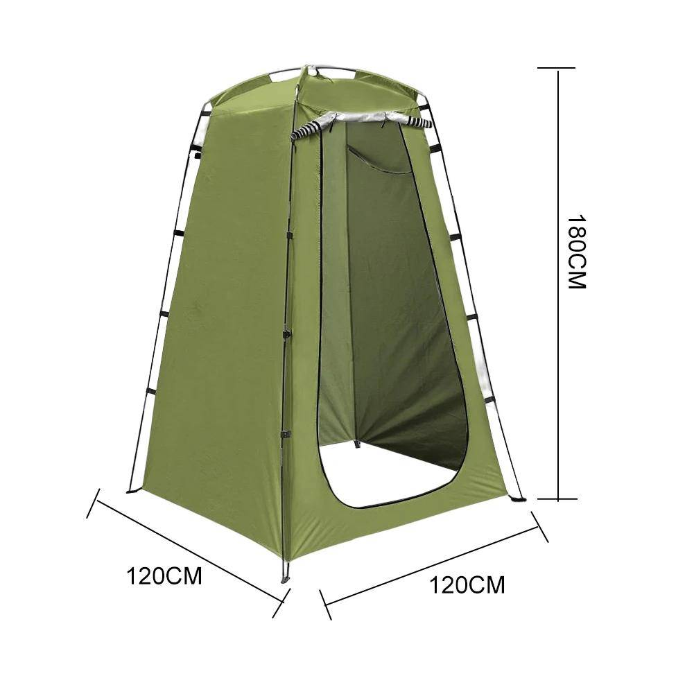 Portable Outdoor Shower Tent Portable Outdoor Shower Bath Changing Fitting Room Tent Shelter Camping Beach Privacy Toilet 120*120*190cm
