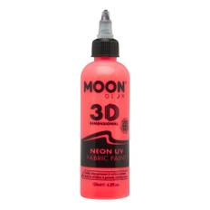 Moon Creations UV Neon Tekstilfarve - 125 ml Rød