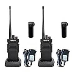 Retevis RT29D DMR Digital Walkie Talkie, Vattentät IP67, Hög Effekt, Bra Kryptering, 3200mAh, Långväga Walkie Talkies för Hotell, Logistik, Säkerhet (Svart, 2 Pack)