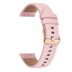 Garmin / Huawei / Samsung Armband för olika klockmodeller, 18/20 mm läderarmband pink 18MM