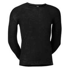 Langærmet t-shirt i 100% merino uld til mænd, JBS, sort, str. medium