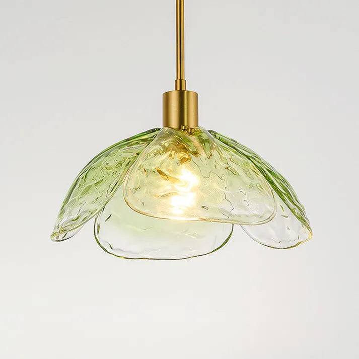 FleurChic Taklampa - Unik Blomformerad Hänglampa för en Varm Atmosfär - Grön