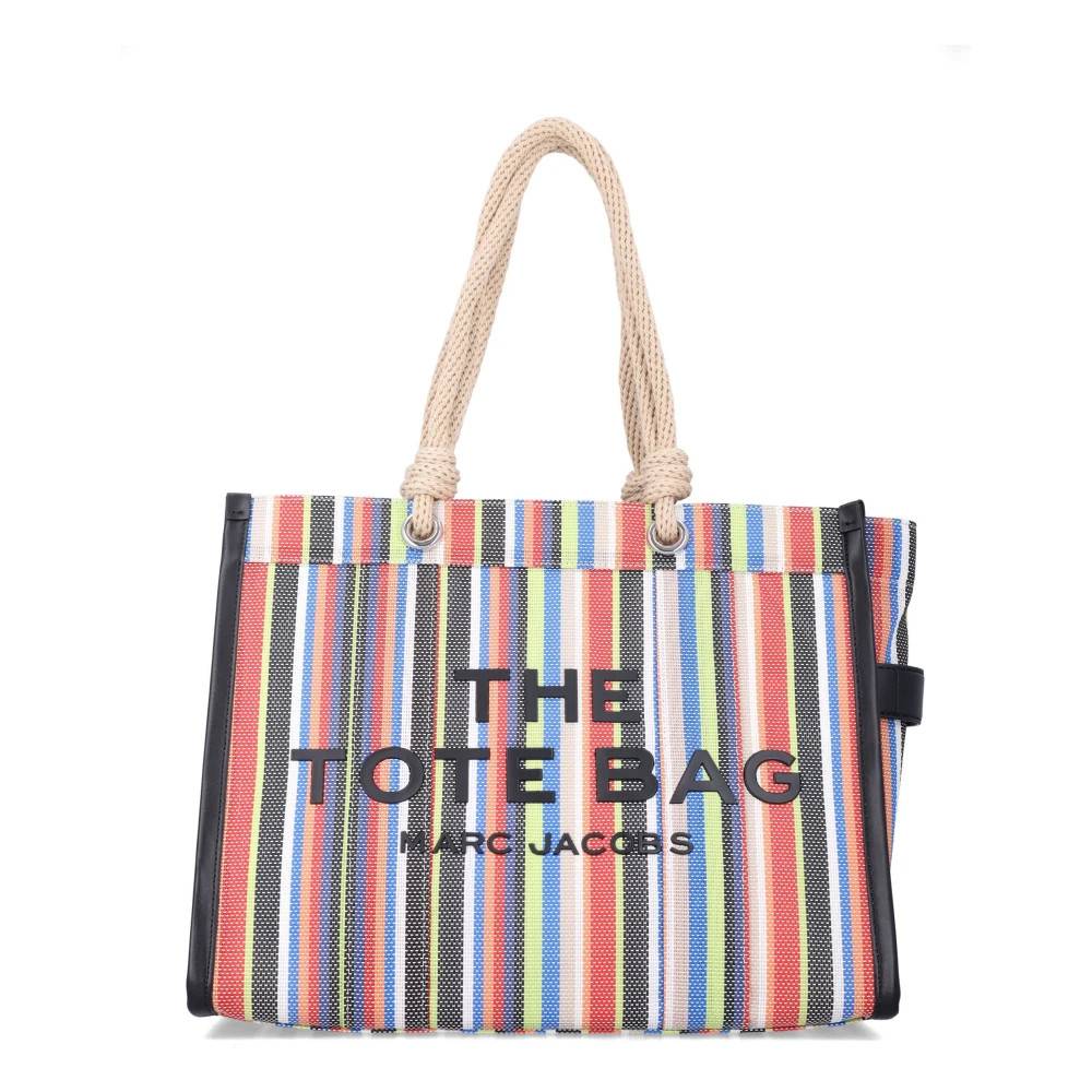 Marc Jacobs The Stripe Mesh Large Tote Bag - Tasker - Dame - Flerfarvet - ONE SIZE - Uld
