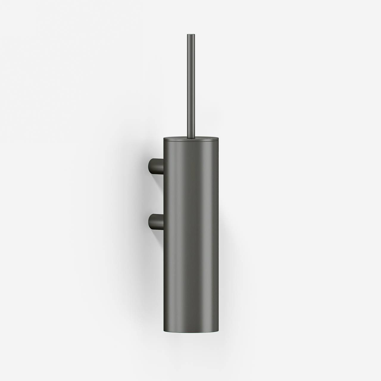 Semplice PS33W - Toalettborste väggmonterad, PVD matt pistolmetall