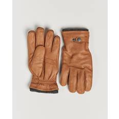 Hestra Utsjö Fleece Lined Buckle Elkskin Glove Cognac