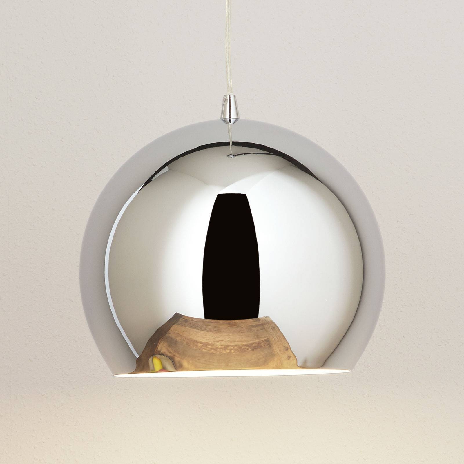 Aluminor Design pendellampa BULLE, dimbar, Förkromad / silver, Vardagsrum / matsal, Metall, Design, Pendellampa