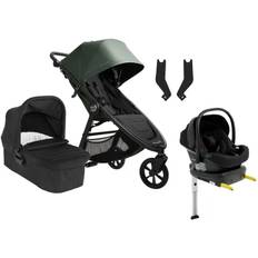 Baby Jogger City Mini GT 2.1 Duovagn inkl. Beemoo Route Babyskydd & Bas, Briar Green/Black Stone