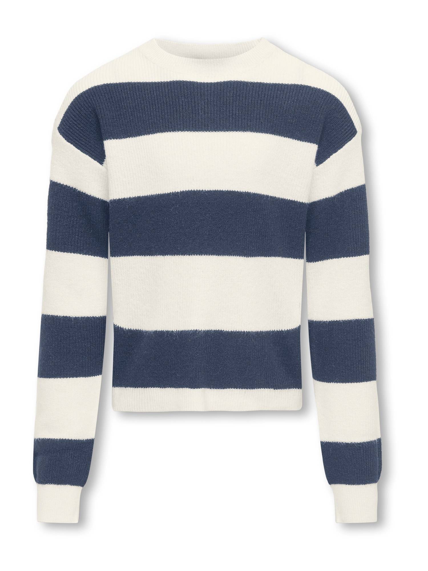 ONLY GIRLS Pullover 'KOGFRANCA'  blå / hvid