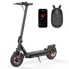 iScooter i10 650W elektrisk scooter, 45 km rækkevidde og 40 km / t, foldbar pendling voksne E scooter med kort APP og blinklys