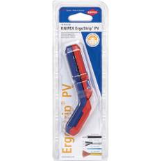 KNIPEX ErgoStrip PV Afisoleringsværktøj - 135 mm, 0,2–4 mm², Ø8–13 mm - Rød/Blå