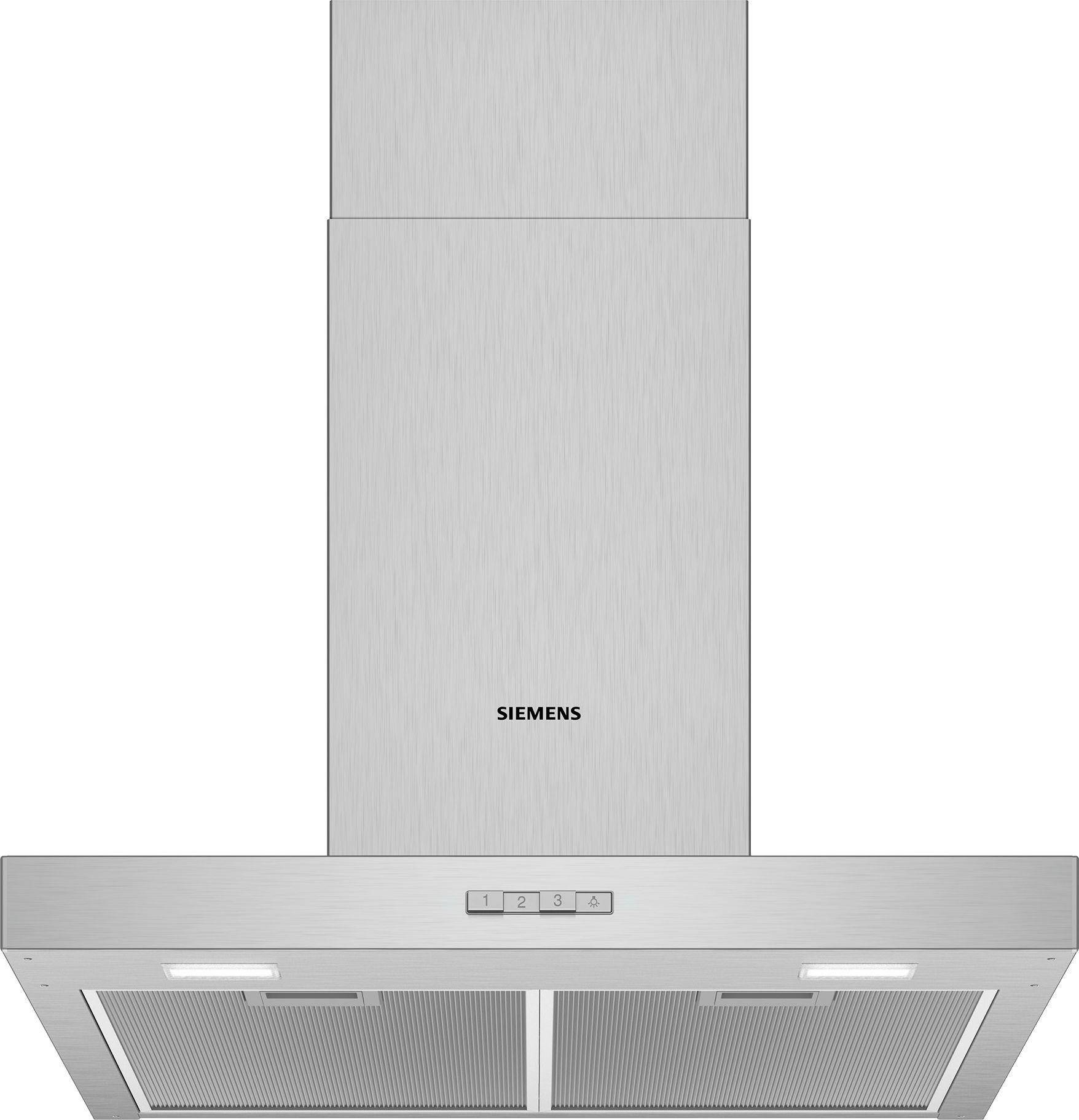 Siemens - LC64BBC50 - iQ100, Vägghängd köksfläkt, 60 cm, Rostfritt stål
