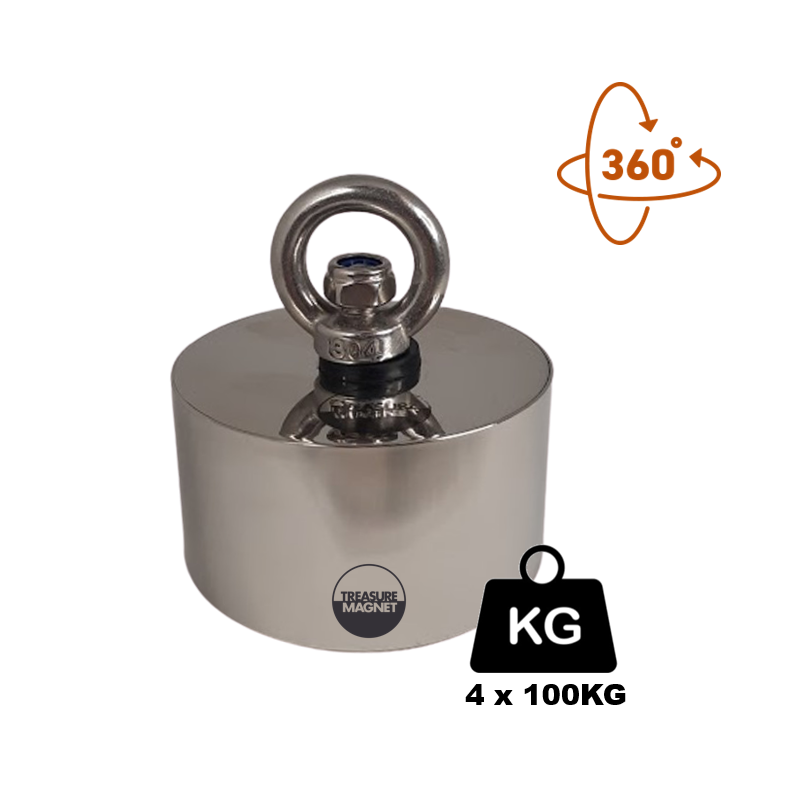 Fiskemagnet 360grader - WARRIOR 400KG