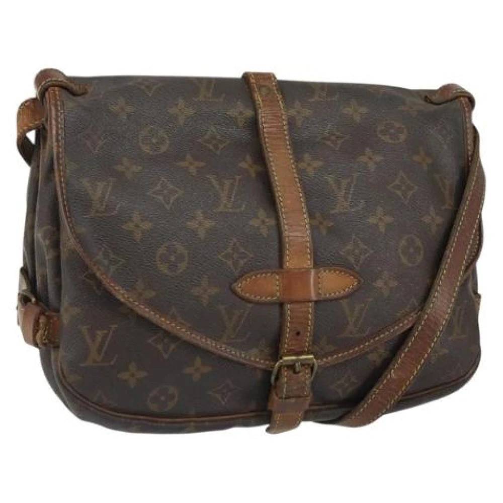 Louis Vuitton Vintage Pre-owned Canvas Cross Body Taske - Vintage - Dame - Brun - ONE SIZE -
