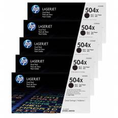 HP 504X Dualpack Toner Black 5 Pack