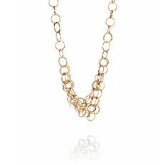 Messy rings Halsband Guldpläterat Silver