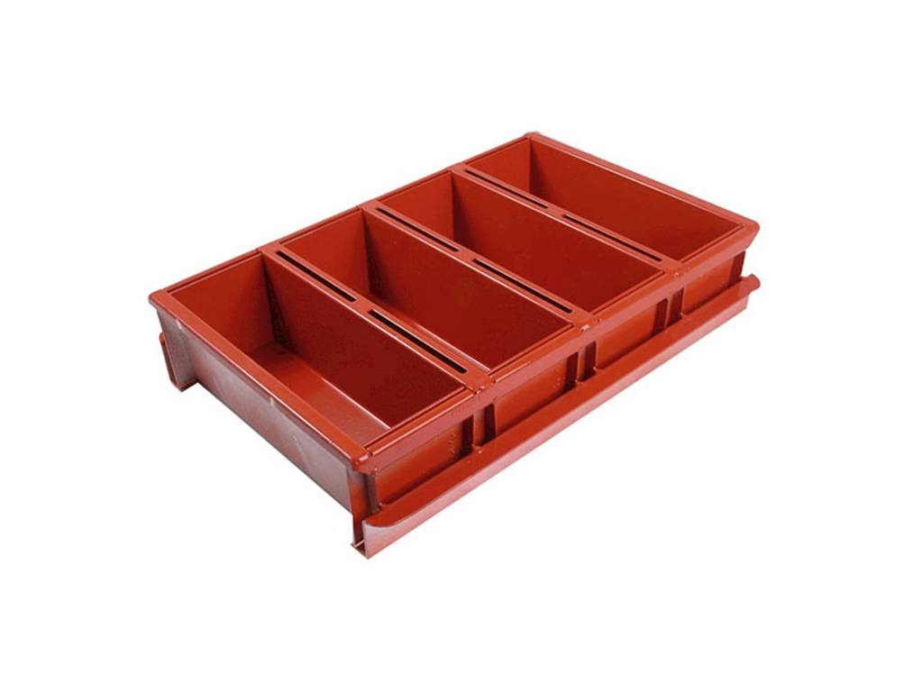 Rugbrødsform GN1/1 - 4x1,9 ltr Silicone.