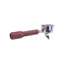 Siebträger für Delonghi Dedica Serie EC680-/ EC685 & EC885 - Einzel Auslauf für echten Espresso Genuss - Walnuss Holz und Edelstahl - Qualitäts Kaffeezubehör by [JoeFrex]
