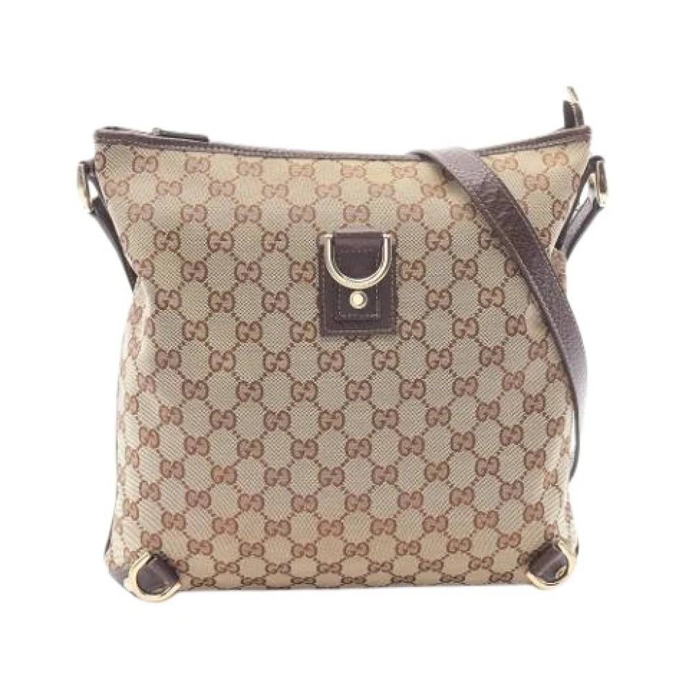 Gucci Vintage Pre-owned Vintage Cross Body Bag - Vintage - Dame - Beige - ONE SIZE - Uld