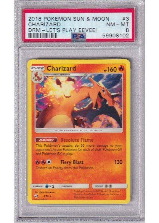 Charizard - Non Holo - 3/70 - PSA 8.
