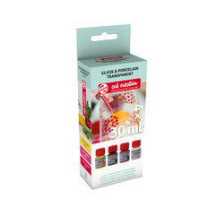 Glas og porcelæns maling 4x30ml