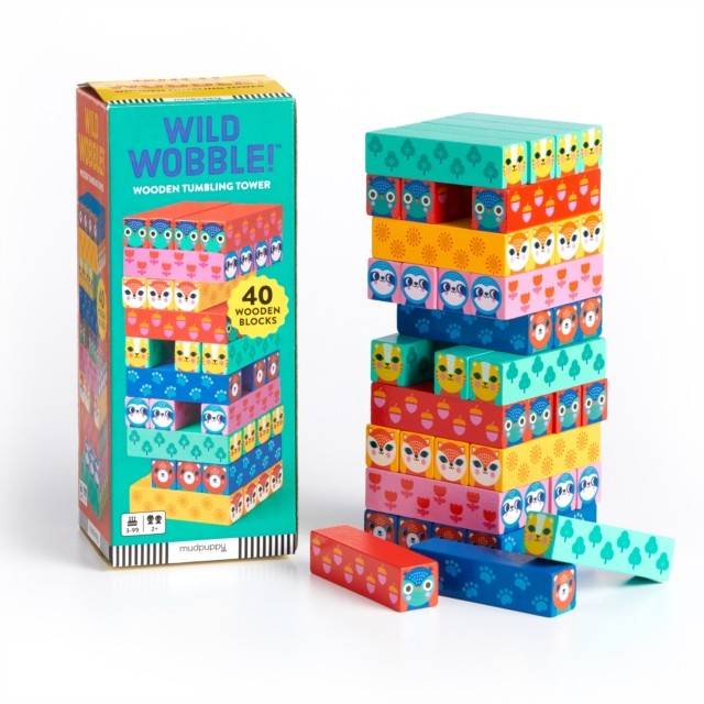 Wild Wobble! Wooden Tumbling Tower (Game, Engelsk)
