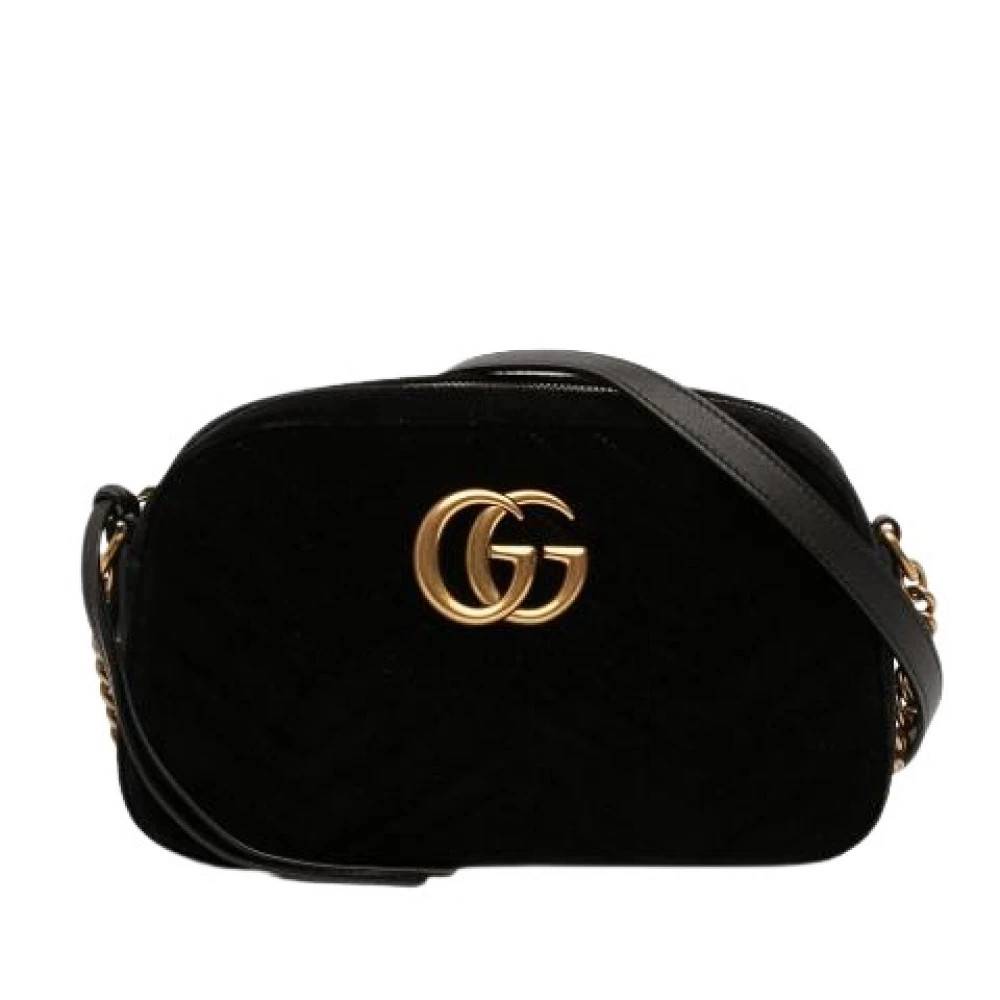 Gucci Vintage - Pre-owned Velvet Crossbody Bag Vintage - Dam - ONE Size - Läder