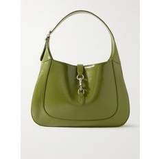 Gucci - Jackie Patent-Leather Messenger Bag - Men - Green